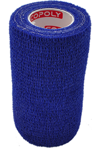 Imagem de Bandagem elástica autoadesiva 10 cm - Azul