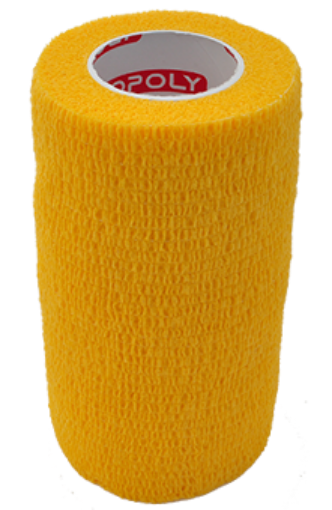 Imagem de Bandagem elástica autoadesiva 10 cm - Amarelo