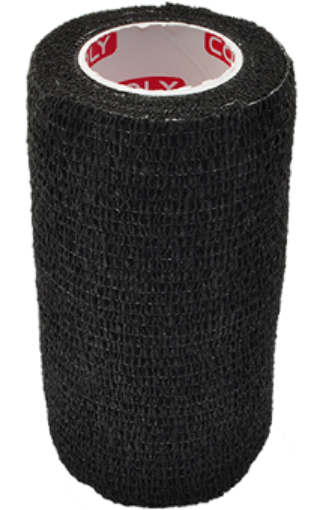 Imagem de Atadura elástica autoadesiva 10 cm - Preto