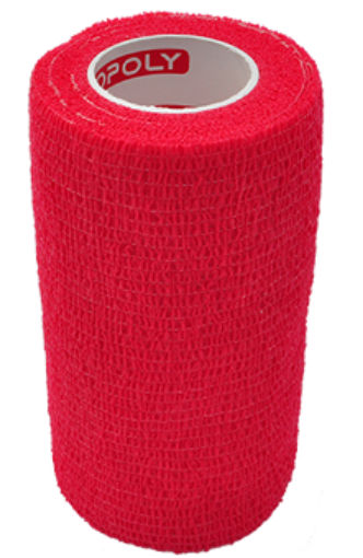 Imagem de Atadura elástica autoadesiva 10 cm - Vermelho