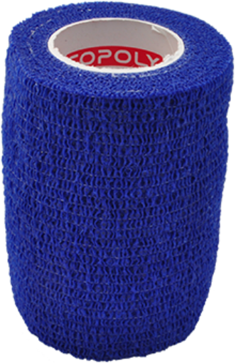 Imagem de Atadura elástica autoadesiva 7,5 cm - Azul