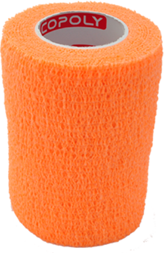 Imagem de Atadura elástica autoadesiva 7,5 cm - Laranja