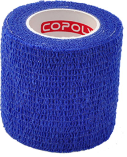 Imagem de Atadura elástica autoadesiva 5 cm - Azul