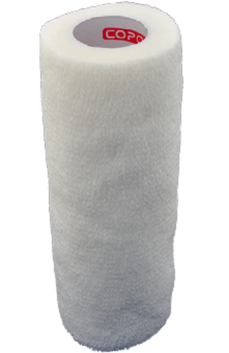 Imagem de Atadura elástica autoadesiva 15 cm - Branco