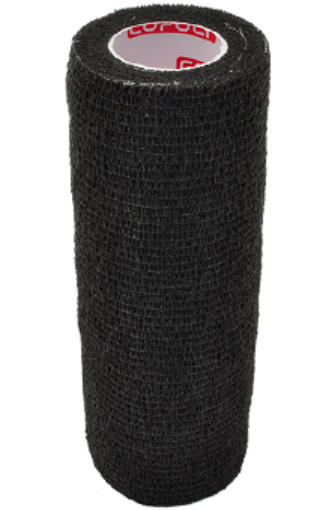 Imagem de Atadura elástica autoadesiva 15 cm - Preto