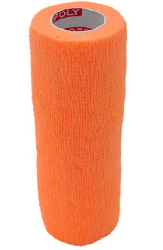 Imagem de Atadura elástica autoadesiva 15 cm - Laranja