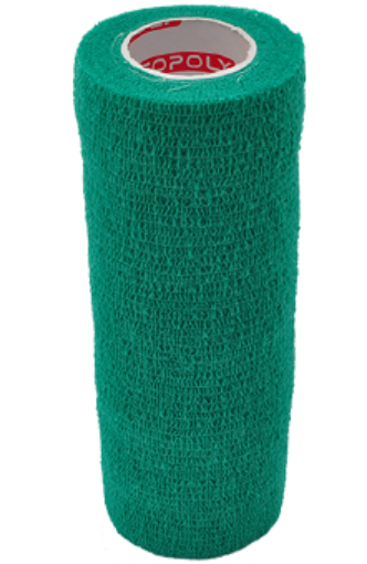 Imagem de Atadura elástica autoadesiva 15 cm - Verde