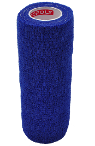 Imagem de Atadura elástica autoadesiva 15 cm - Azul