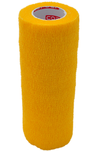 Imagem de Atadura elástica autoadesiva 15 cm - Amarelo