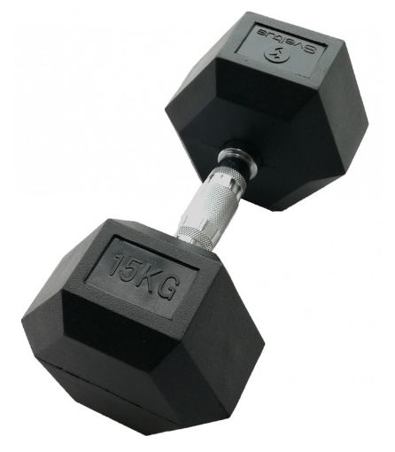 Imagem de Haltere hexagonal 15 kg - Dumbbell