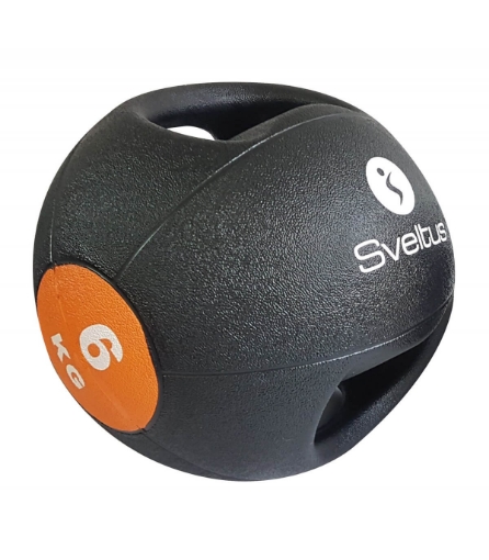 Imagem de BOLA MEDICINAL COM PEGAS 6 KG - SVELTUS