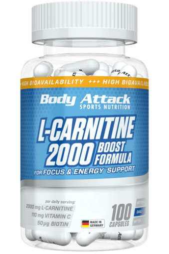 Imagem de L-CARNITINA 2000 BODY ATTACK - 100 CÁPSULAS