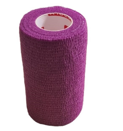 Imagem de Bandagem elástica autoadesiva 10 cm - Roxo