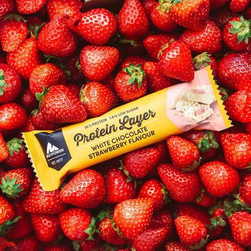 Imagem de Barra de Proteína Layer 50g - Chocolate Branco & Morango