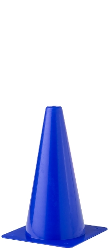 Imagem de Cone de Treinamento em Plástico 23cm - Azul 