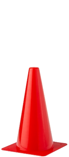 Imagem de Cone de Treinamento em Plástico 23cm - Vermelho