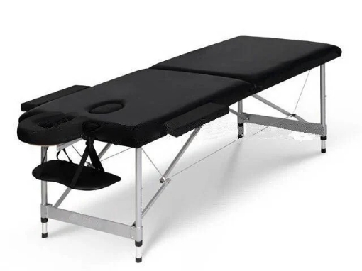 Imagem de Maca de massagem em alumínio - 220 cm Preto