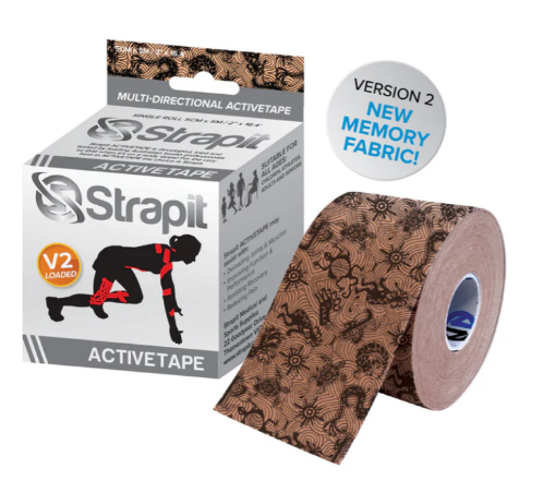 Imagem de Strapit ACTIVETAPE 5 cm x 5 m – Bege/Preto