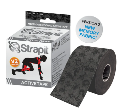 Imagem de DYNAMIC ACTIVETAPE 5CM x 5M - CINZENTO/PRETO STRAPIT