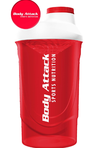 Imagem de SHAKER VERMELHO-BRANCO 600 ML BODY ATTACK