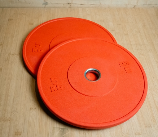Imagem de Conjunto de 2 discos olímpicos 5 kg vermelho