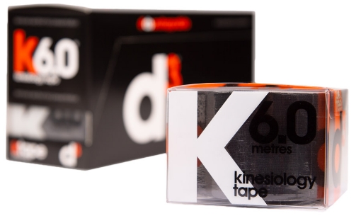 Imagem de K6.0 Fita Kinesiológica Preta 5 cm x 6 m - d3Tape