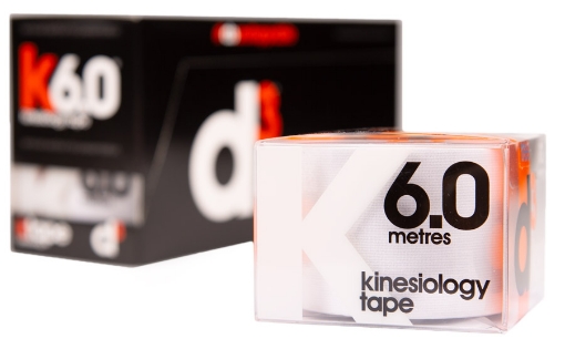 Imagem de K6.0 Fita Kinesiológica Branca 5 cm x 6 m - d3Tape