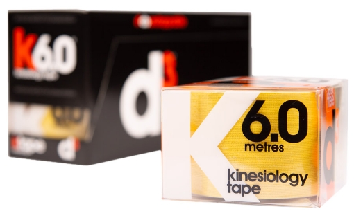 Imagem de K6.0 Fita Kinesiológica Amarela 5 cm x 6 m - d3Tape
