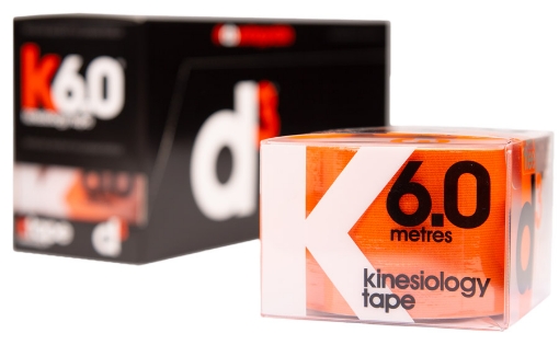 Imagem de K6.0 Fita Kinesiológica Laranja 5 cm x 6 m - d3Tape