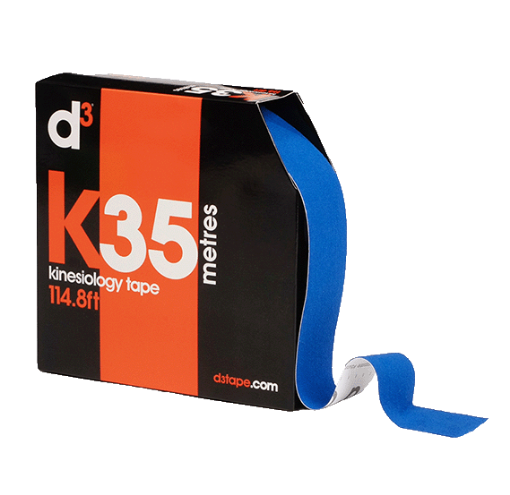 Imagem de K35 Fita Kinesiológica Azul Royal 5 cm x 35 m - d3Tape