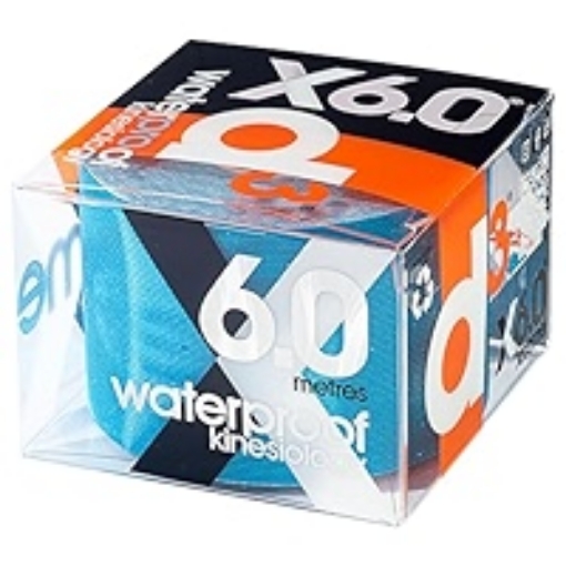 Imagem de Fita cinesiológica d3Tape X6.0 Waterproof - Azul elétrico, 5 cm x 6 m