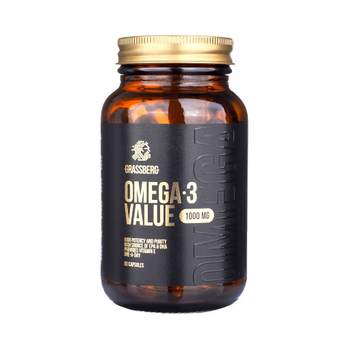 Imagem de Grassberg Omega 3 Value 1000mg 60 cápsulas - Naskor