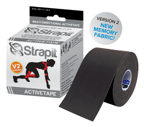Imagem de ACTIVETAPE 5CM x 5M – PRETO STRAPIT