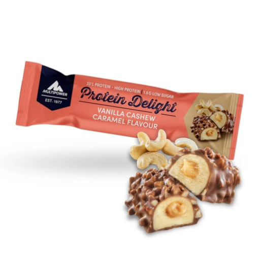 Imagem de Barra de Proteína Delight - 35g - Baunilha, Caju e Caramelo