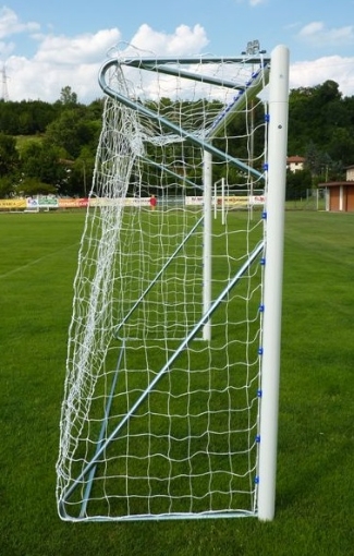 Imagem de Baliza de futebol móvel em alumínio 5 × 2 m — Ø80 mm com rede incluída — VI 6022