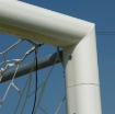 Imagem de Baliza de futebol fixa em alumínio 5 × 2 m com rede incluída — VI 5922